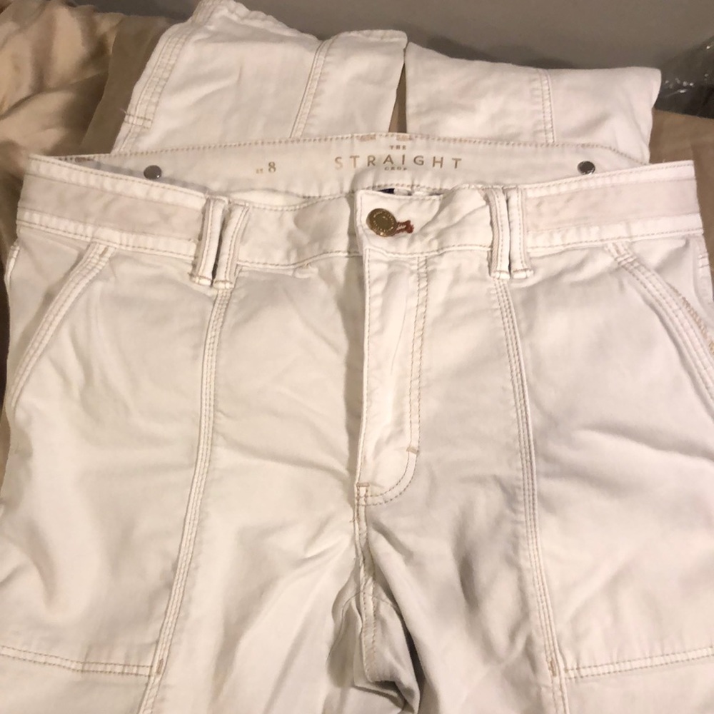 White House Black Market Size 8 Straight Crop Pants - Picture 3 of 9